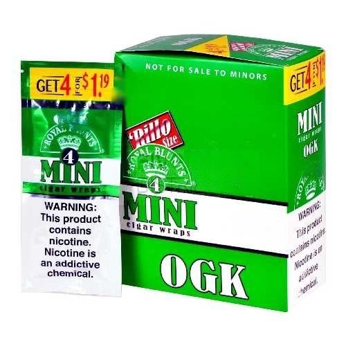 what is the smallest pack of rolling tobacco Royal Blunts Mini OGK Cigar Wraps