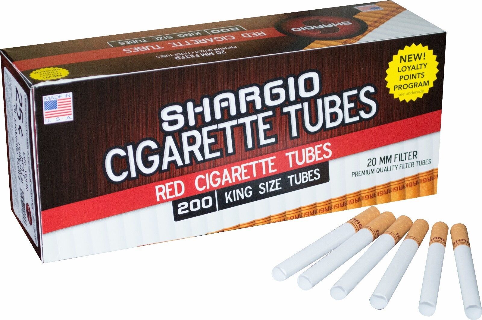 Shargio Cigarette Tubes Full Flavor King Size